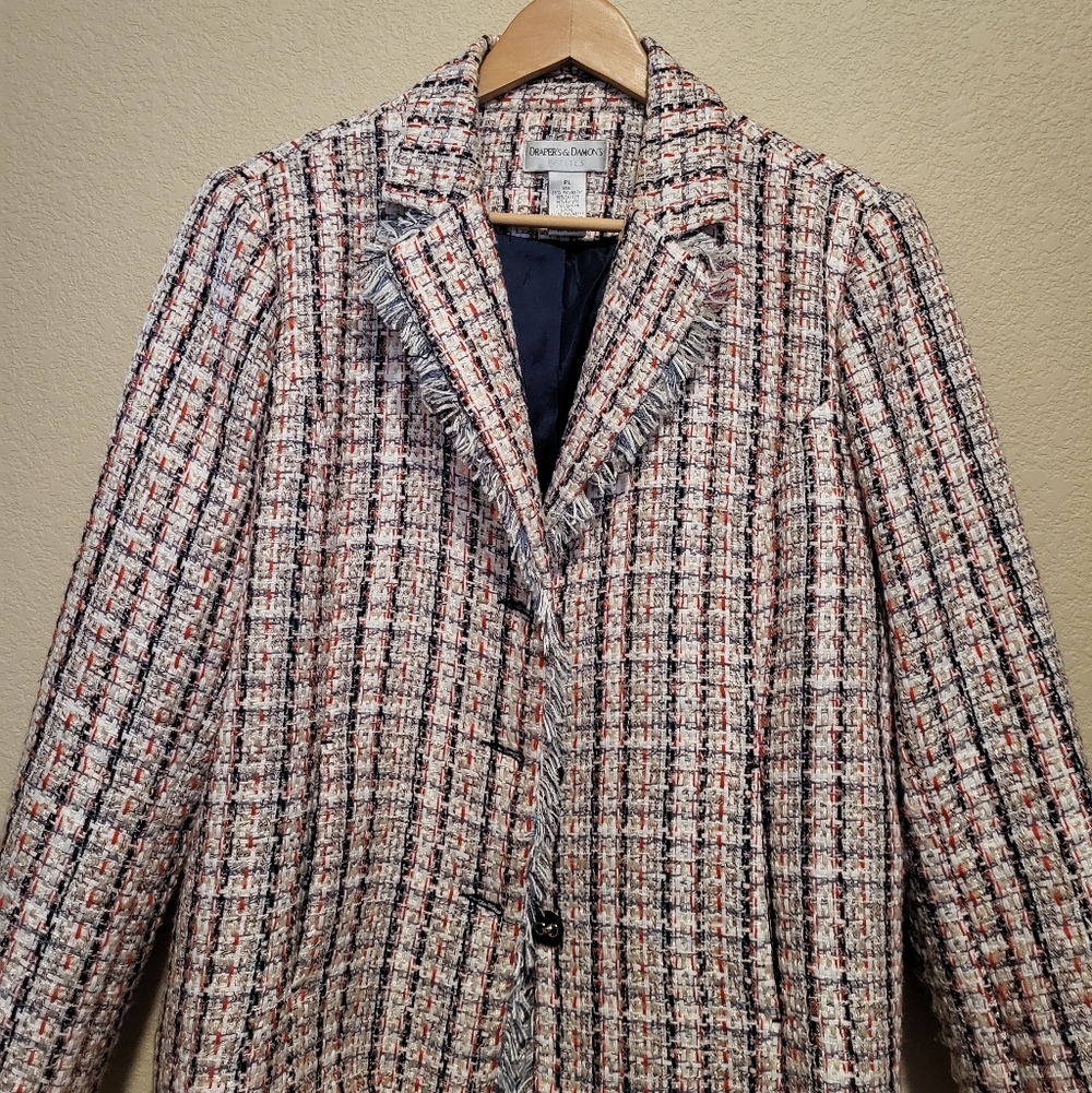 Draper's & Damon's Multicolor Tweed Blazer